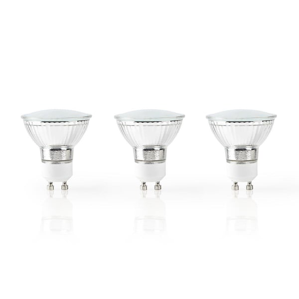 Nedis WIFILW31CRGU10 Wi-Fi Smart LED-pære Varm Hvid Gu10 3-pak