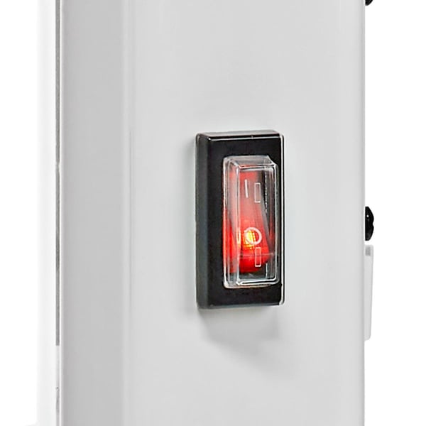 Nedis WIFIHTPL20FWT Smart Konvektorvarmer med Wi-Fi Termostat Glasfrontpanel 2000 W Hvid