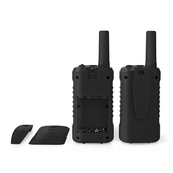 Nedis WLTK0610BK Walkie-talkie-sæt 2 håndsæt Op til 6 km Frekvenskanaler: 8 PTT/VOX Op til 3 timer Hovedtelefonudgang 2 headset Sort