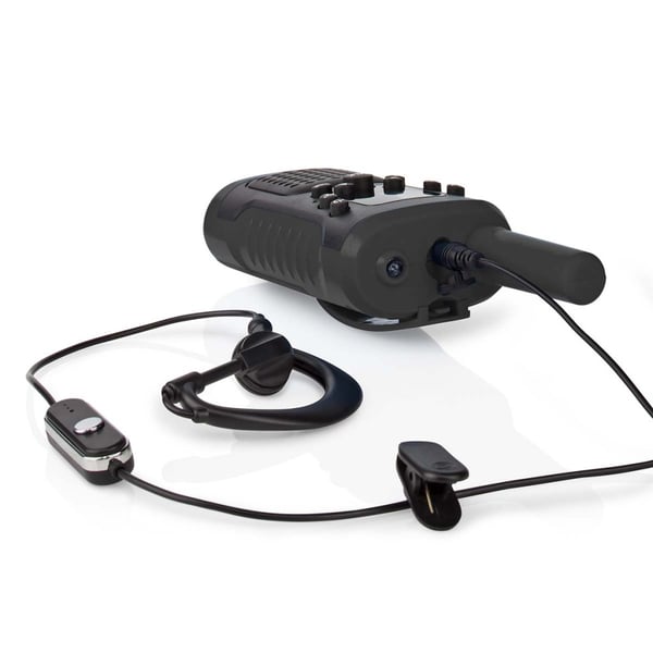 Nedis WLTK0610BK Walkie-talkie-sæt 2 håndsæt Op til 6 km Frekvenskanaler: 8 PTT/VOX Op til 3 timer Hovedtelefonudgang 2 headset Sort