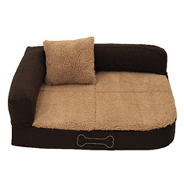 Sun Garden Pallina ortopædisk hundepude 80x60x25 cm brun/beige