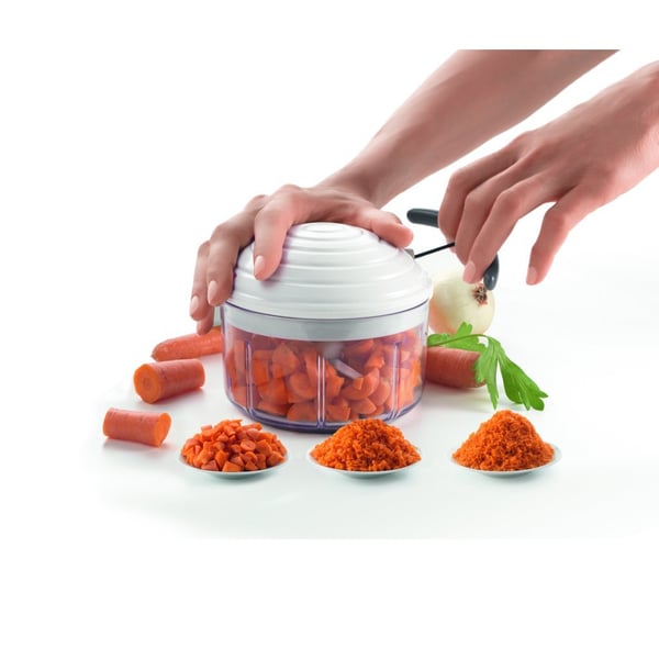 Metaltex Rotomac Revolutionary Grøntsagshakker Hvid/Transparent