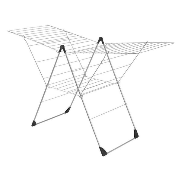 Metaltex Vento Torkställning 30 m Lina 110x177x67 cm Silver/Svart