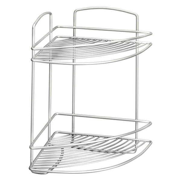 Metaltex Onda badeværelseshjørnehylde 2 niveauer 22x22x35 cm sølv Metaltex Onda badeværelseshjørnehylde 2 niveauer 22x22x35 cm sølv