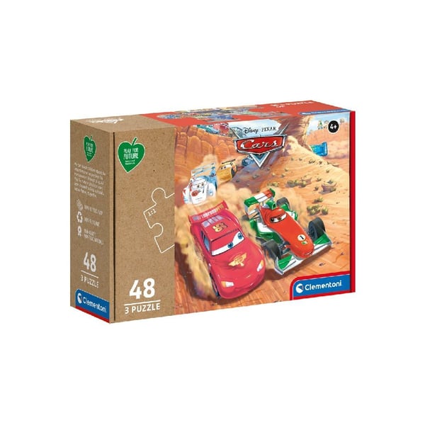 Clementoni Palapeli Disney Autot 3x48 palaa