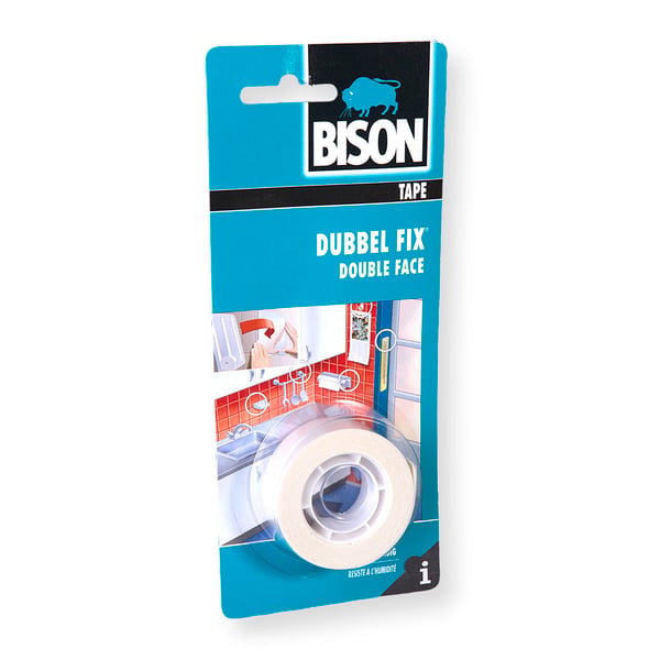 Bison 1799000104 1493044 2-klæbende tape hvid