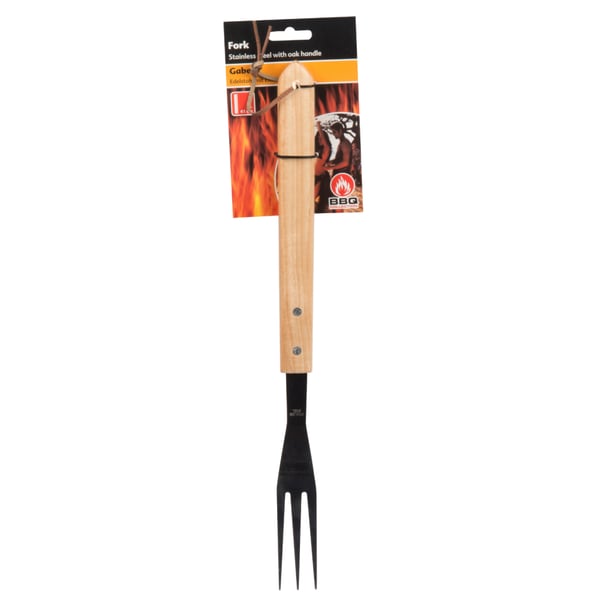 BBQ Collection Luksus Kødgaffel 41 cm Eg/Rustfrit Stål