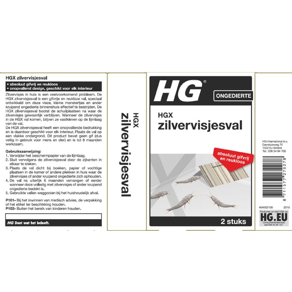 HG Silverfiskfälla 2 delar