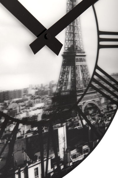 NeXtime NE-3004 vægur diameter 39 cm, plastik, 3D, grå, 'La Ville'