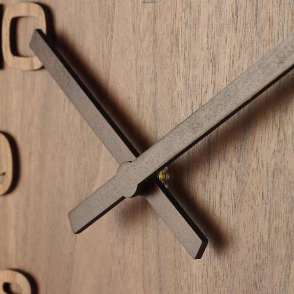 NeXtime NE-3096BR vægur diameter 35 cm, træ, brun, 'Wood Wood Medium'