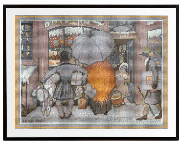 Grafix-timanttimaalaus Anton Pieck Näyteikkuna 40x50cm