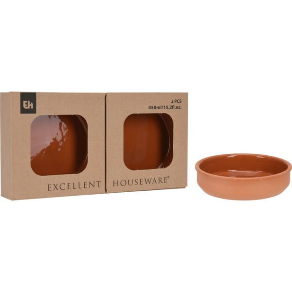 Excellent Houseware Terracotta Tapas Skåle 2 Stk. Excellent Houseware Terracotta Tapas Skåle 2 Stk.