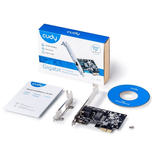 Cudy PE10 -verkkokortti Sisäinen Ethernet 1000 Mbit/s