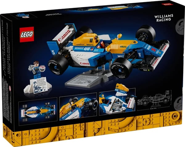 LEGO ICONS 10353 Williams Racing FW14B og Nigel Mansell