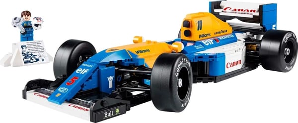 LEGO ICONS 10353 Williams Racing FW14B og Nigel Mansell