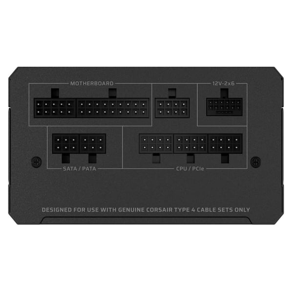 2025 RMe-serien. RM1000e. 1000 watt. ATX 3.1. PCIe 5.1 GOLD-certificeret.