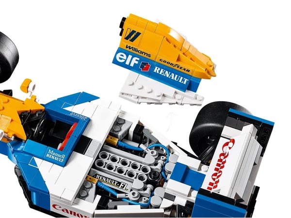 LEGO ICONS 10353 Williams Racing FW14B og Nigel Mansell