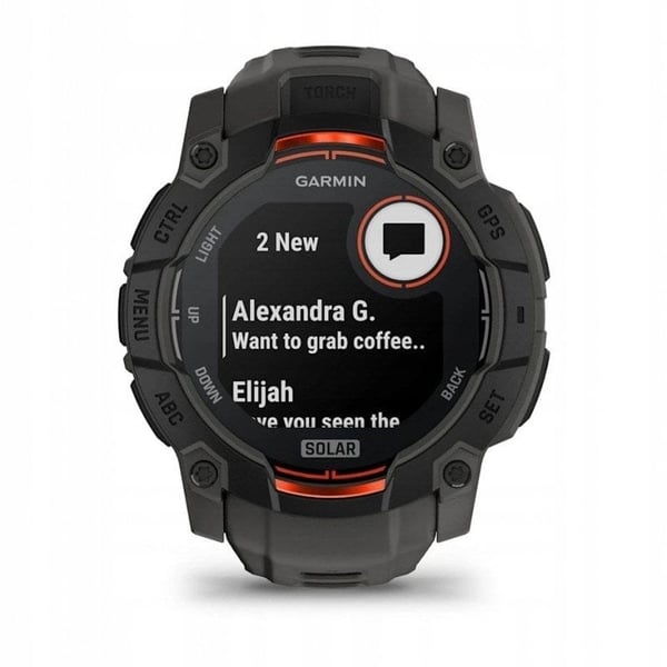 GARMIN Instinct 3 50mm SOLAR Sort smartwatch