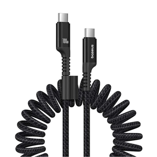 Baseus Fish-Eye USB C til USB C hurtigopladerkabel 1 m 100 W Sort