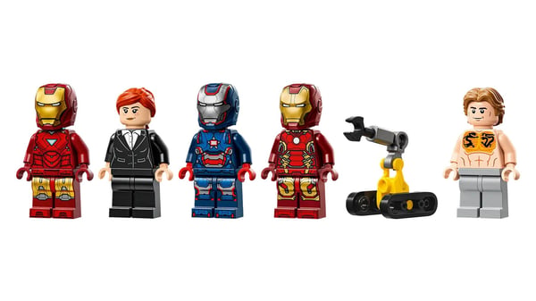 LEGO MARVEL 76315 Iron Mans laboratorium: Rustningshallen