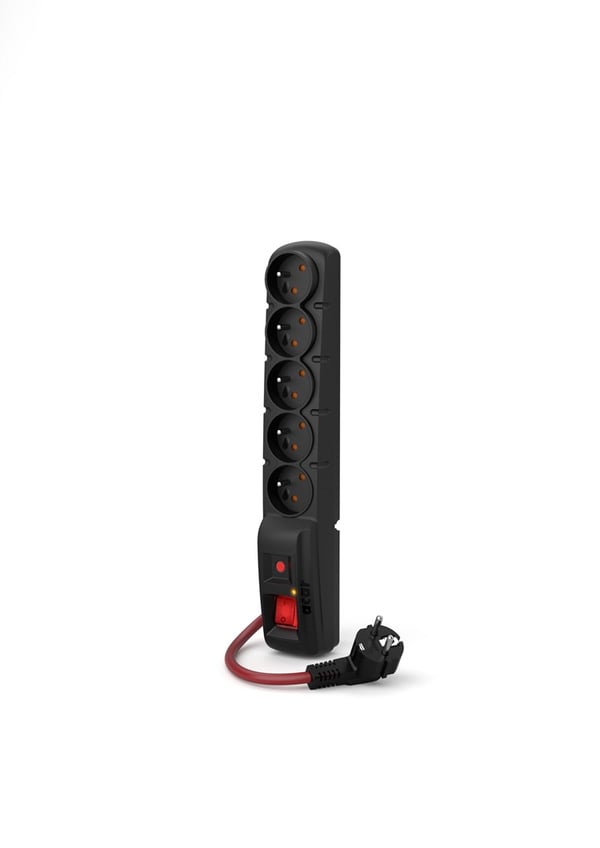 ACAR F5 POWER Sort 5 AC-stikkontakt(er) 230 V 3 m