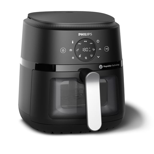 Philips 2000-serien NA221/00 fritös Enkel 4,2 L Fristående 1500 W Varmluftsfritös Svart, Silver