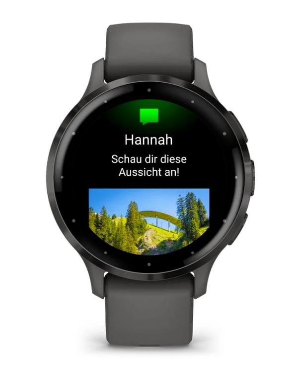 Garmin Venu 3S 3,05 cm (1,2 tum) AMOLED 41 mm Digital 390 x 390 pixlar Pekskärm Grå Wi-Fi GPS (satellit)