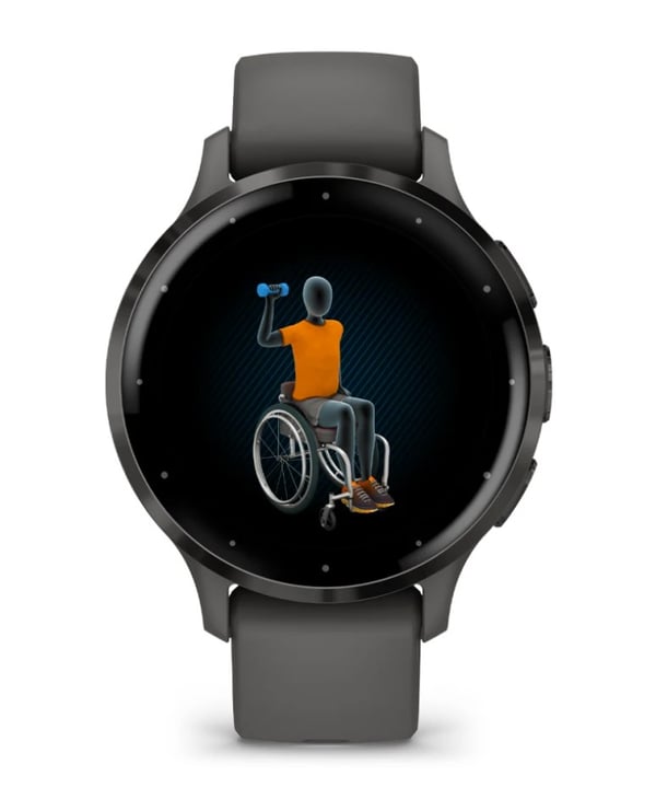 Garmin Venu 3S 3,05 cm (1,2 tum) AMOLED 41 mm Digital 390 x 390 pixlar Pekskärm Grå Wi-Fi GPS (satellit)