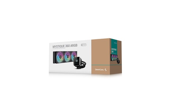 DeepCool MYSTICUE 360 ARGB Processor Alt-i-en væskekøler 12 cm Sort 1 stk