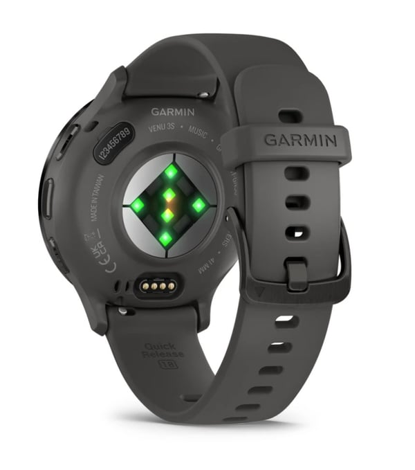 Garmin Venu 3S 3,05 cm (1,2 tum) AMOLED 41 mm Digital 390 x 390 pixlar Pekskärm Grå Wi-Fi GPS (satellit)