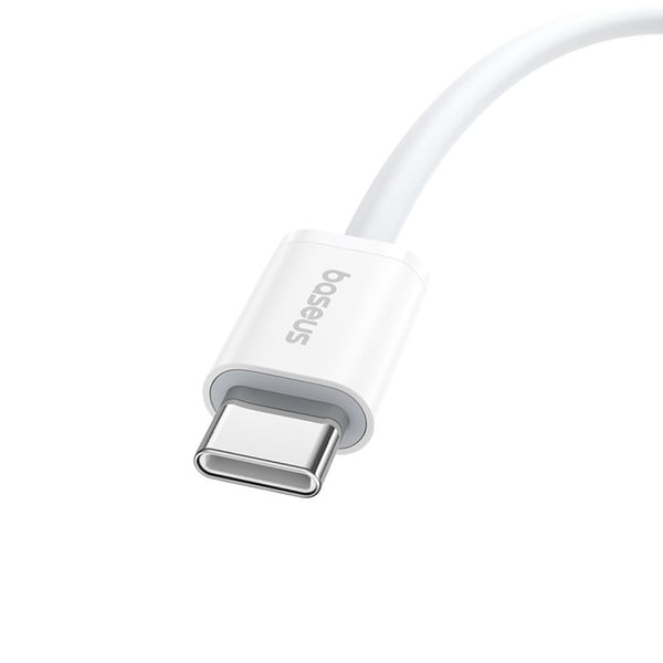 Baseus Superior USB C til USB C datakabel 1 m 30 W Hvid
