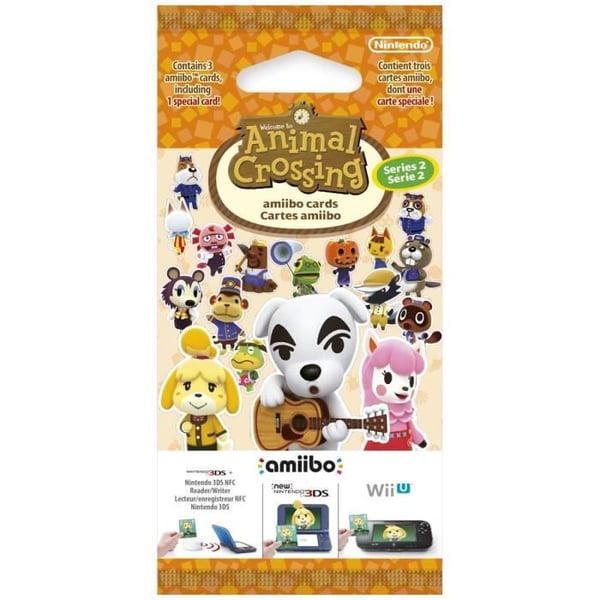 Amiibo-kortit - Animal Crossing Series 2 • Sisältää 3 korttia, mukaan lukien 1 erikoiskortin