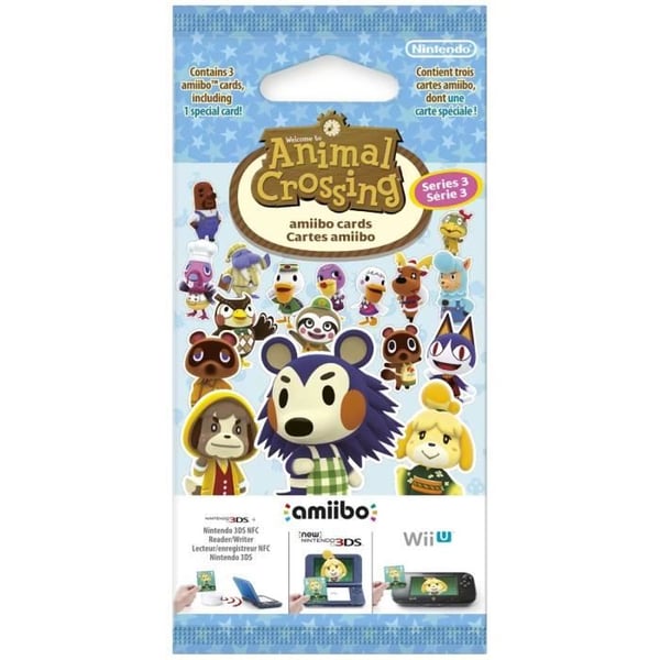 Amiibo-kortit - Animal Crossing Series 3 • Sisältää 3 korttia, mukaan lukien 1 erikoiskortin