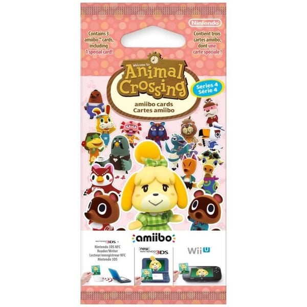Amiibo-kortit - Animal Crossing Series 4 • Sisältää 3 korttia, mukaan lukien 1 erikoiskortin
