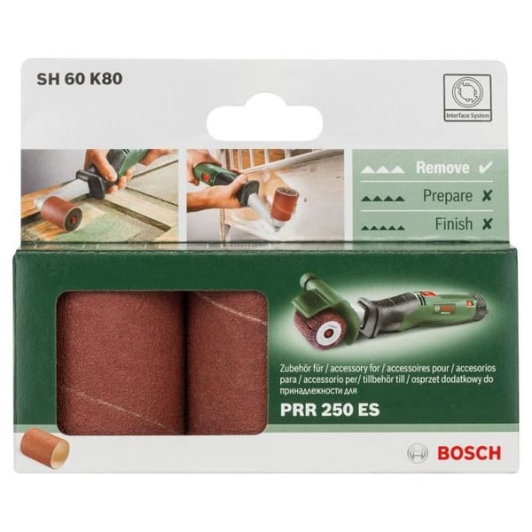 Bosch slibehylster - Korn 80 - Rullebredde 60 mm - Tilbehør til Texoro