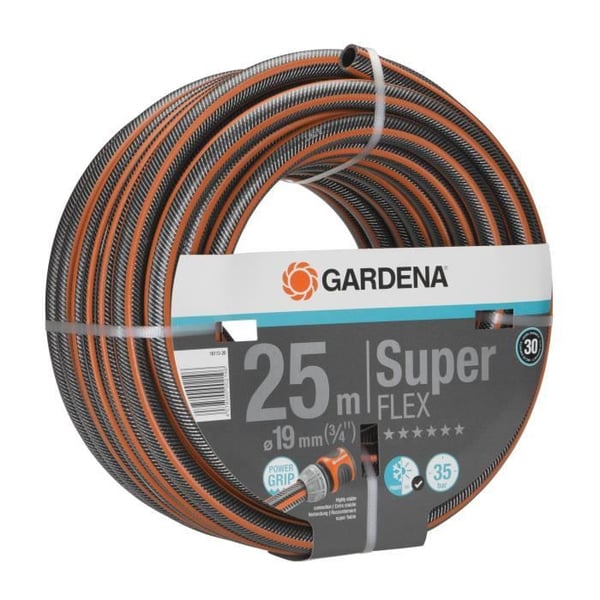 GARDENA Premium SuperFLEX haveslange – Længde 25 m – Ø19 mm – Knastfri og formstabil – 30 års garanti (18113-20)