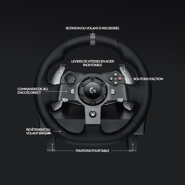 G920 racingratt och pedaler – Logitech G – Kompatibel med Xbox Series X/S, One och PC