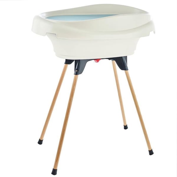 Skötbord och badpaket - THERMOBABY - VASCO - Liljekonvalj Vit - 2 i 1