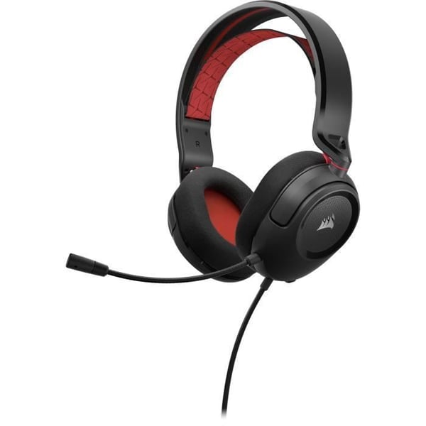 Headset - Corsair - HS35 - Rød - Kablet - Stereo