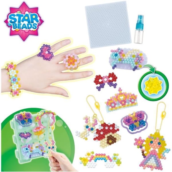 AQUABEADS Box - Mina magiska tillbehör att skapa - 820 pärlor - Barn Flicka - Från 4 år