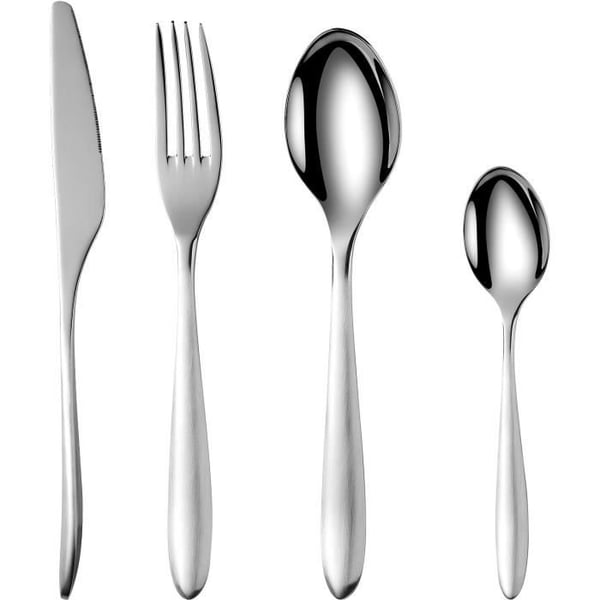 Bestickset - ARTHUR MARTIN - AM0211 - 24 delar - Rostfritt stål - Polerad spegelfinish