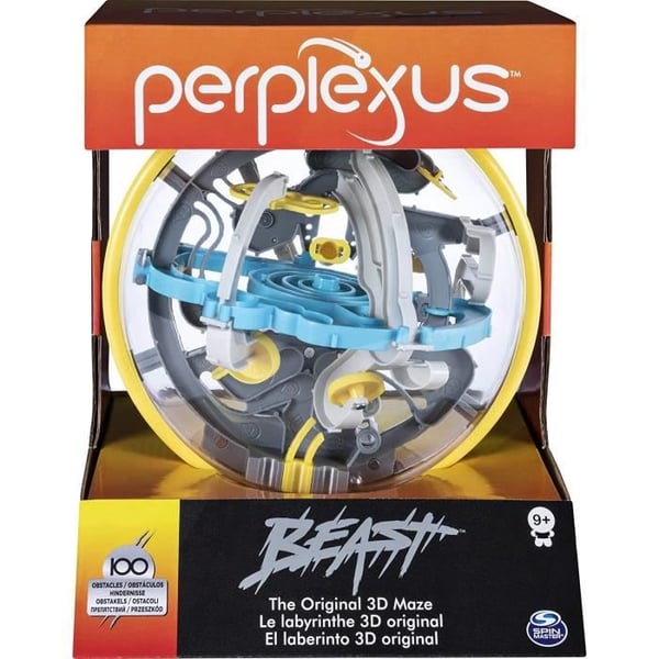 Perplexus Odjuret. 3D-labyrint, originalbana med 100 utmaningar. Action- och reflexspel. Barnpussel. Barnleksak 9 år gammal.