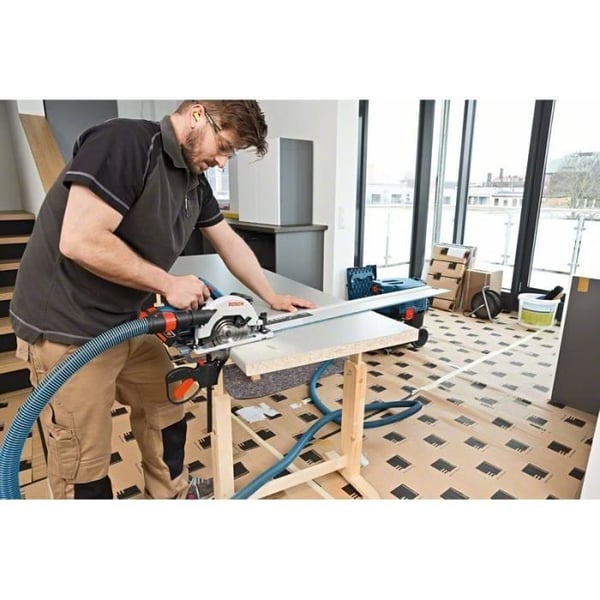 Bosch Professional GKS 18V-57 G pyörösaha + 2 x 4.0Ah akkua + GAL 18V-40 laturi + L-BOXX - 06016A2106