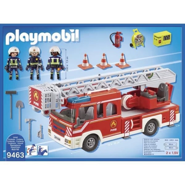 PLAYMOBIL 9463 Brandbil. Med roterande stege. CityAction. Från 4 år