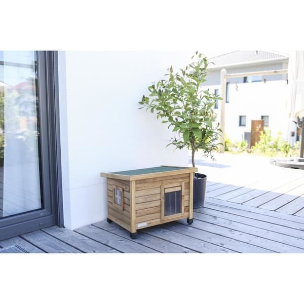 KERBL Rustica Katthus 57x42x45cm - Trä