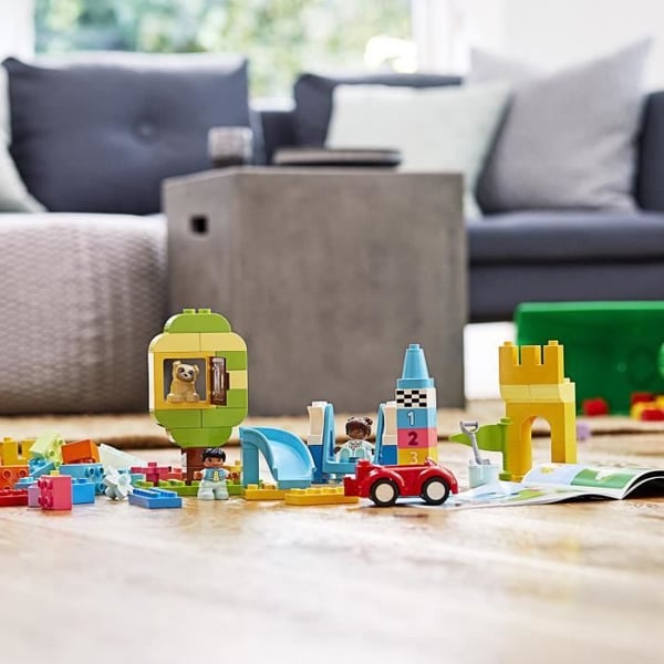 LEGO 10914 DUPLO Deluxe Klosslåda. Byggset med förvaring. Pedagogisk leksak för bebisar 1,5 år gamla