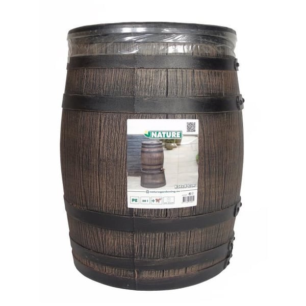 Vattenuppsamlare - NATURE - Tunna - 50 liter - Rotationsgjuten PE - Tillbehör ingår