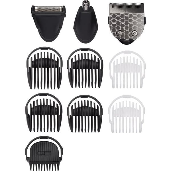 Babyliss MEN MT727E multifunktionstrimmer - 10 i 1 - kol-titanblad - 60 minuters batteritid