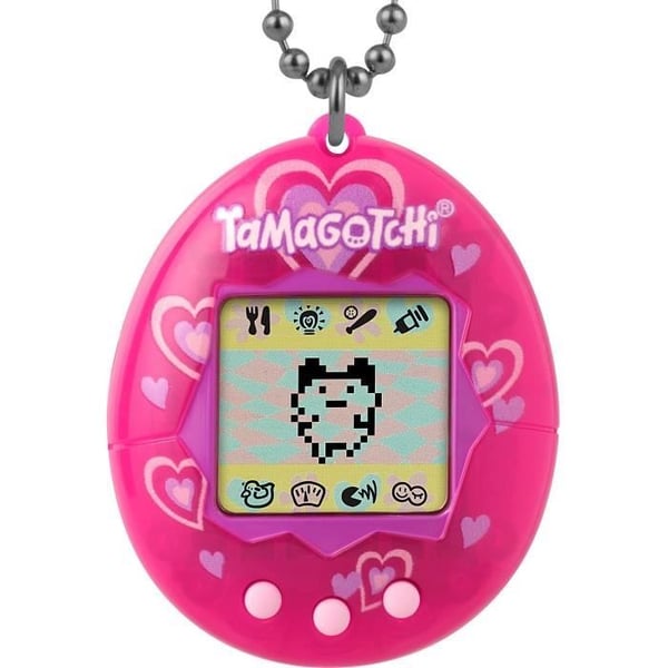 BANDAI - Tamagotchi - Alkuperäinen Tamagotchi - Paljon rakkautta - virtuaalinen elektroninen lemmikki värinäytöllä. 3 nappia ja pelejä -