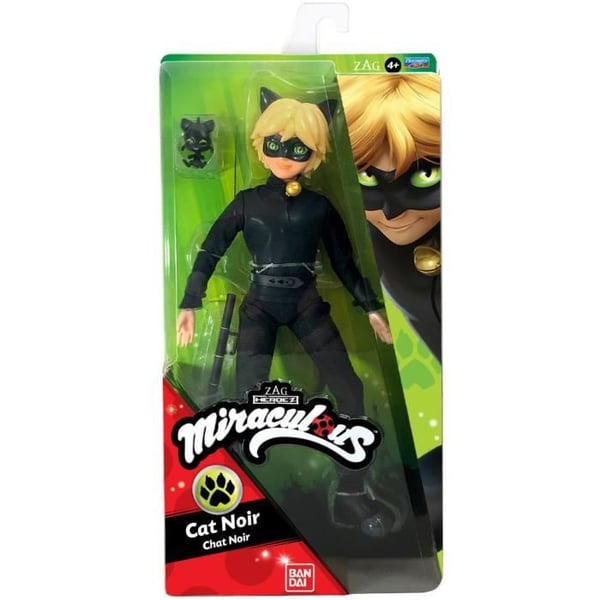 Miraculous - 26 cm Cat Noir Modedukke - BANDAI